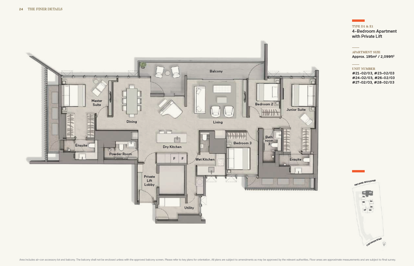 Cuscaden Reserve D1& E1 户型图