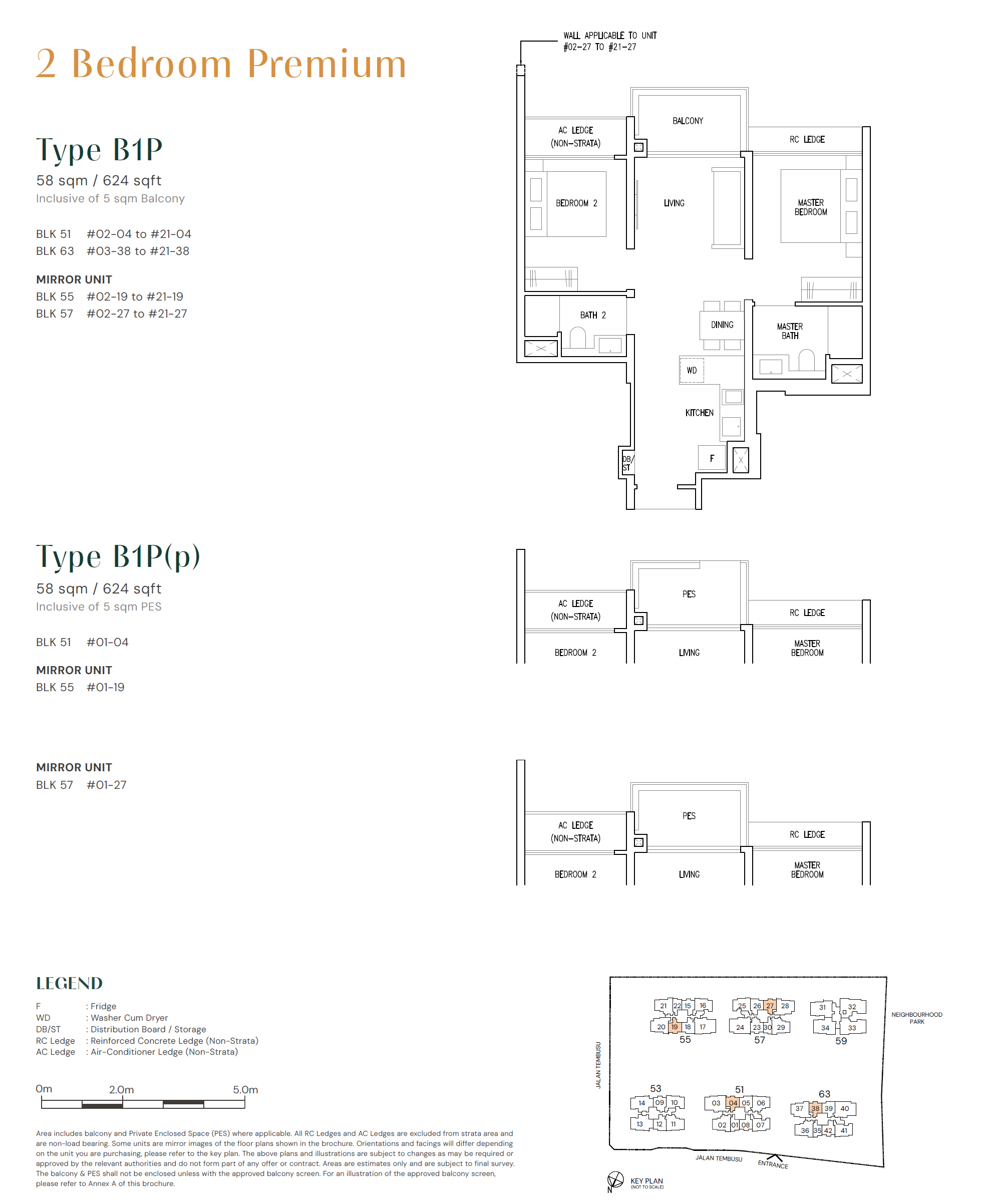 Emerald of Katong 嘉乐轩 B1P(p) 户型图