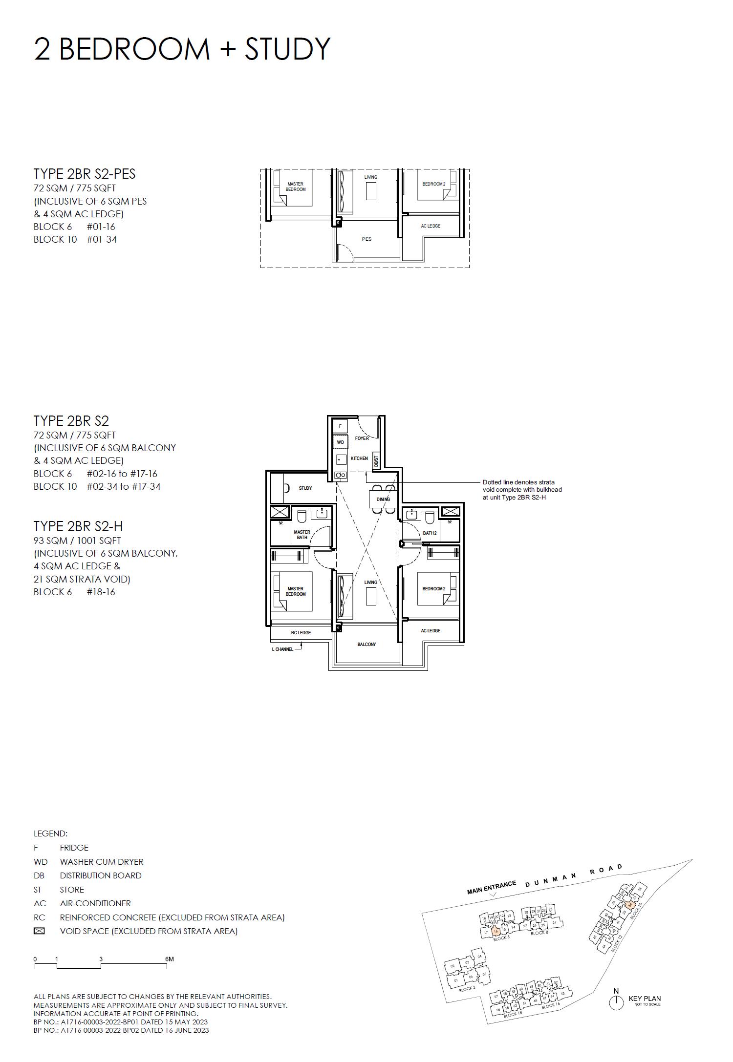 Grand Dunman 名门世家 2BR S2 户型图