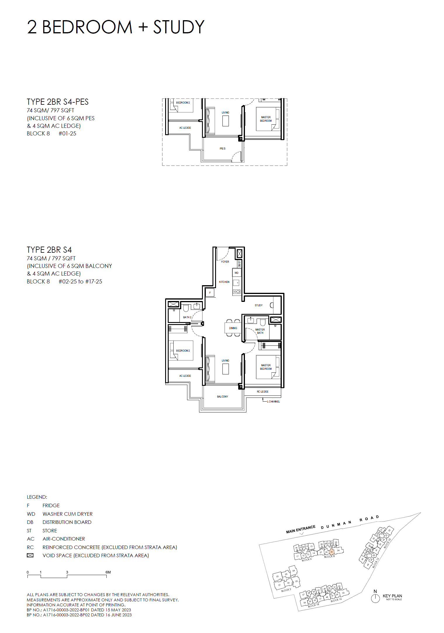 Grand Dunman 名门世家 2BR S4 户型图