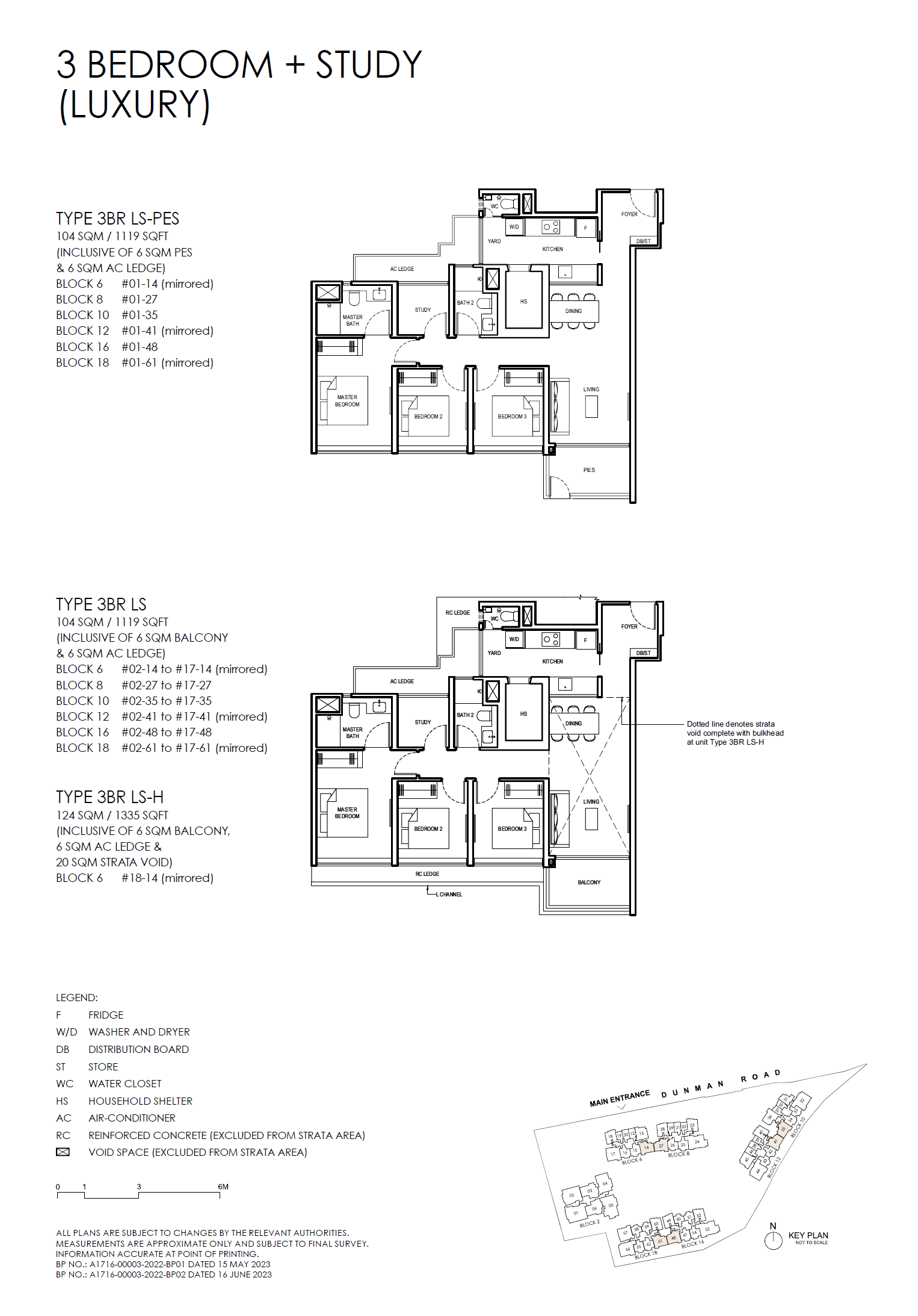 Grand Dunman 名门世家 3BR LS-PES 户型图