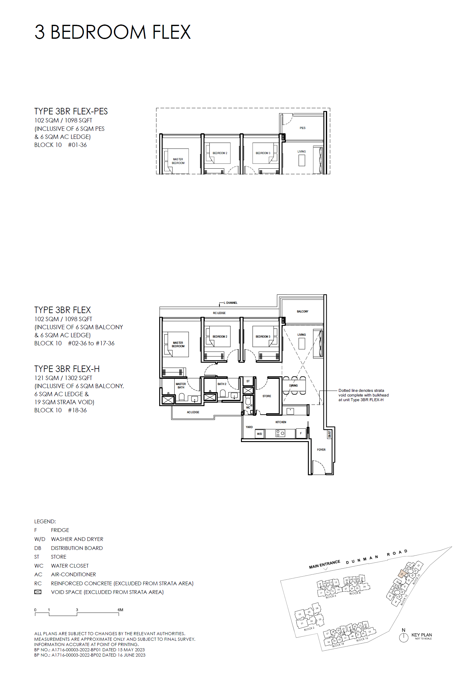 Grand Dunman 名门世家 3BR FLEX 户型图