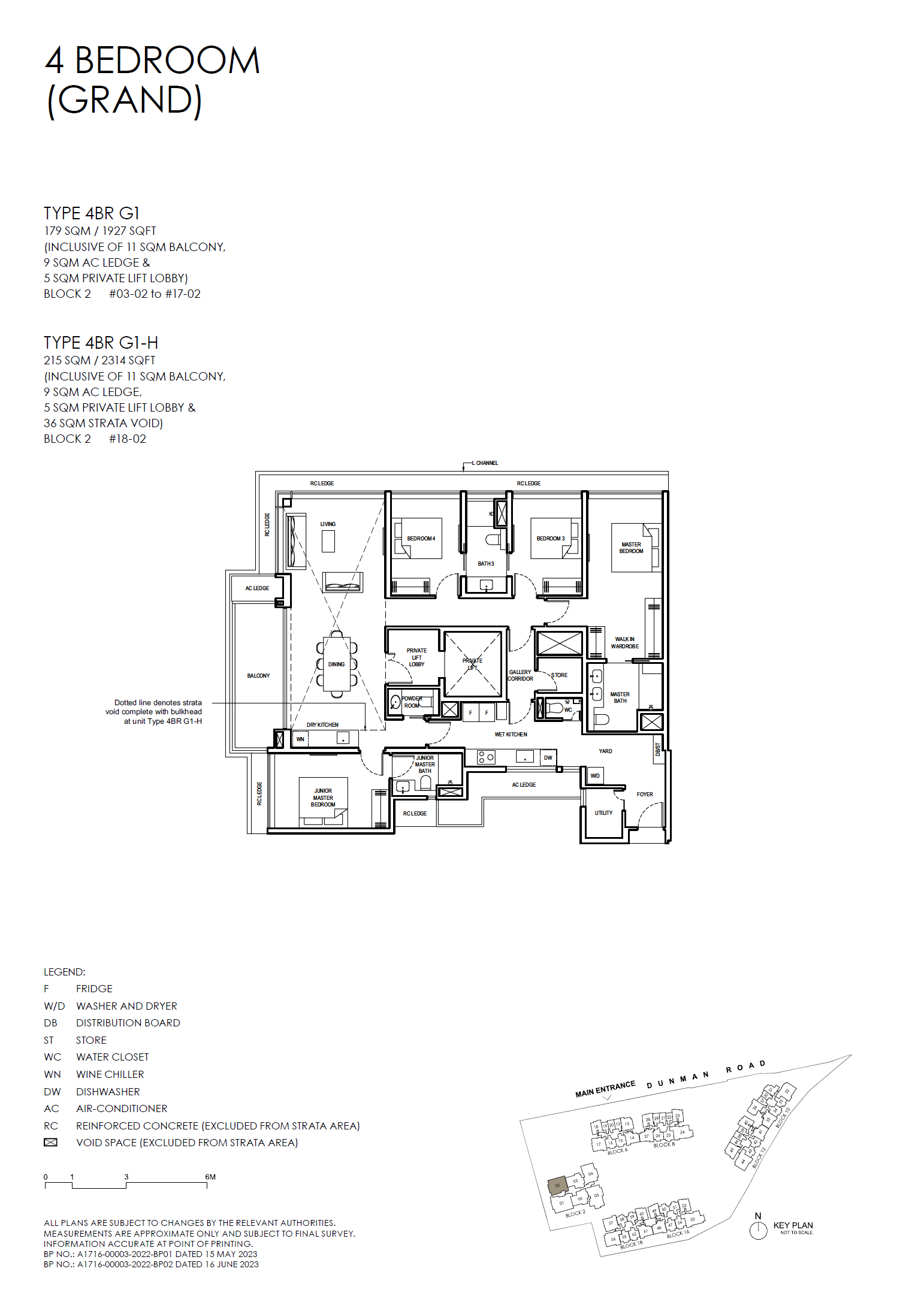 Grand Dunman 名门世家 4BR G1-H 户型图