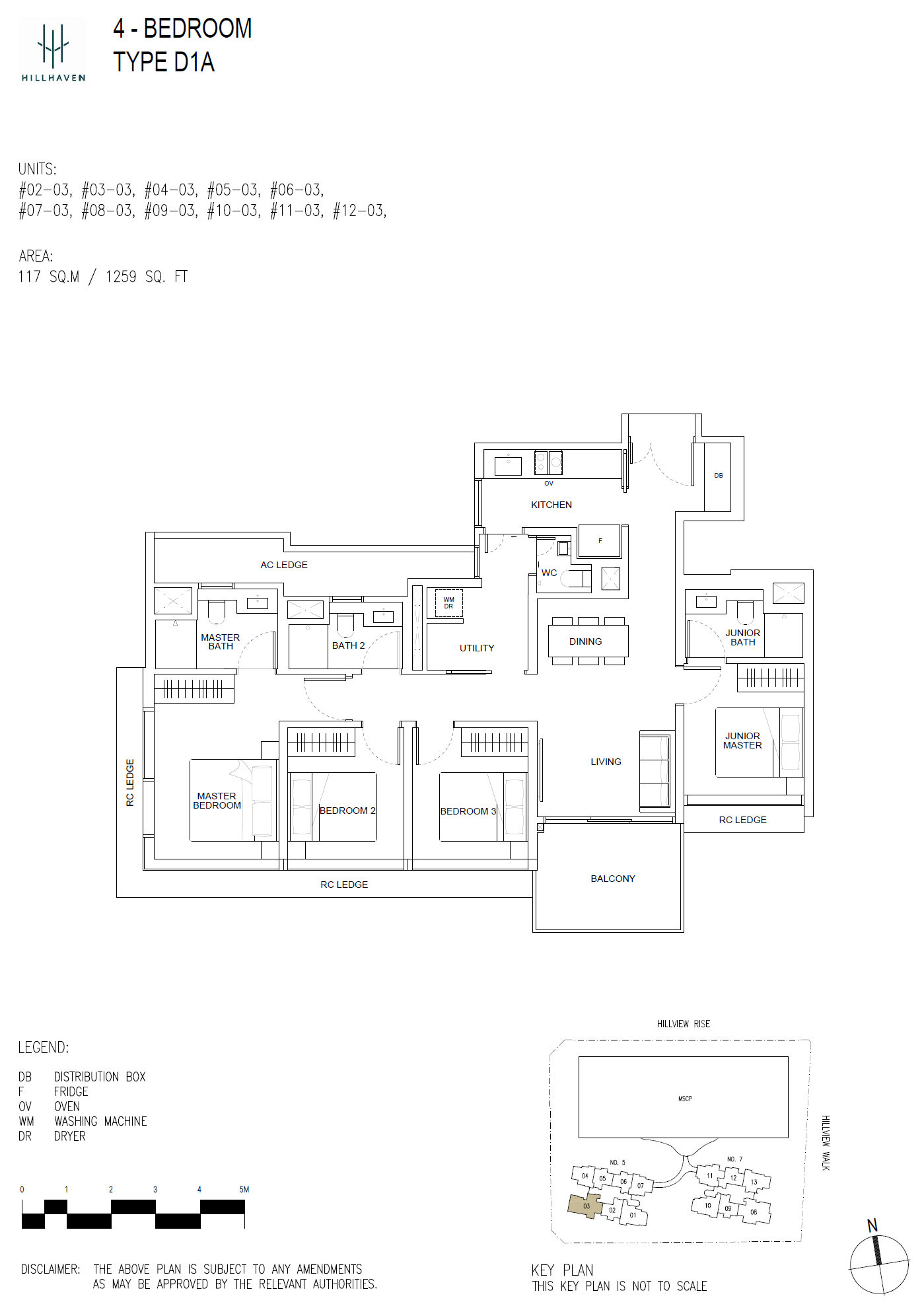 Hillhaven D1A floor plan