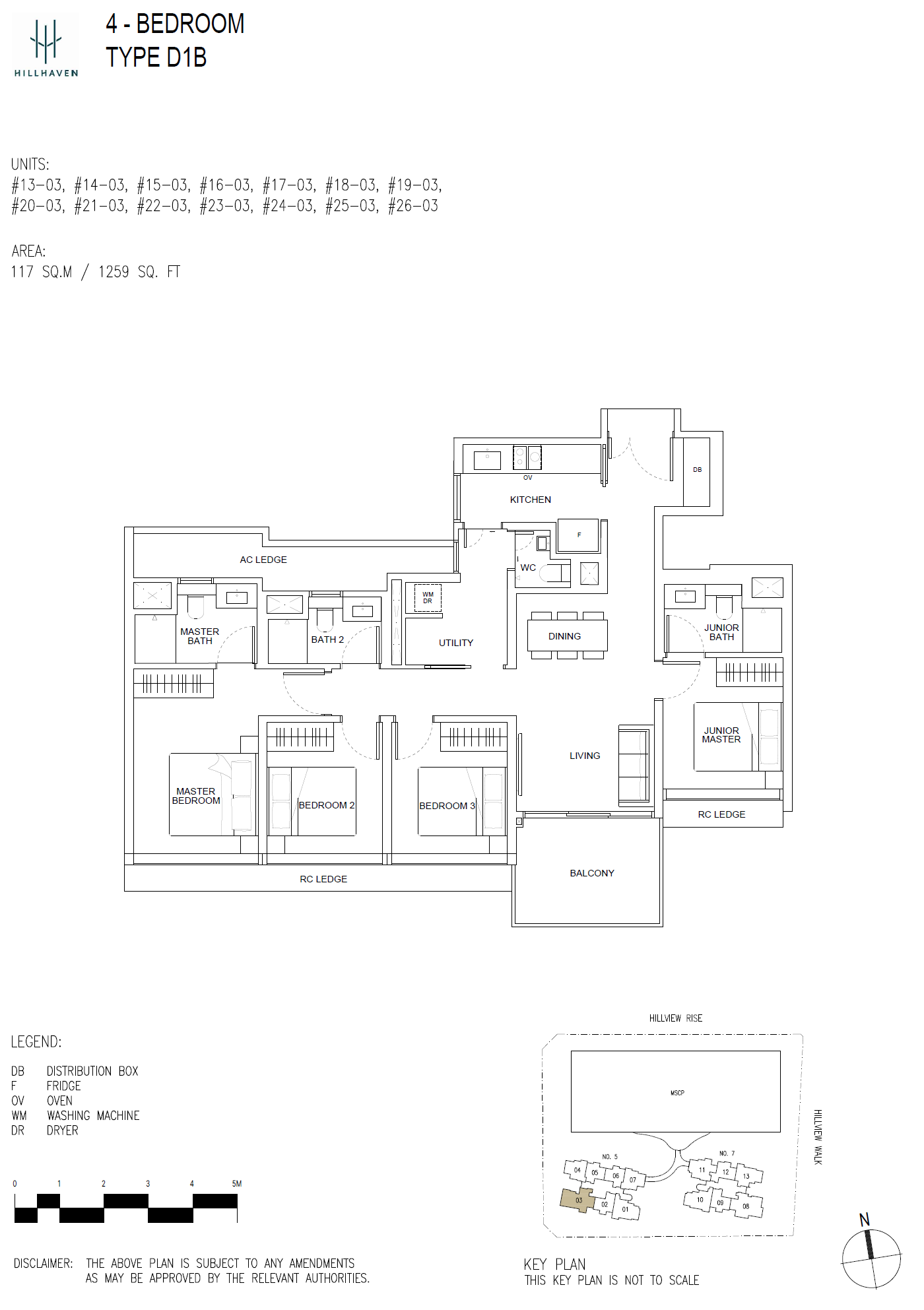 Hillhaven D1B floor plan