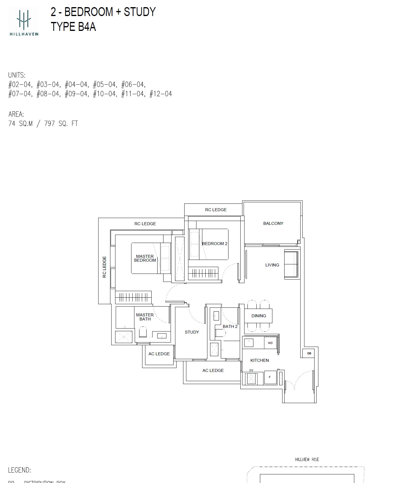 Hillhaven B4A floor plan
