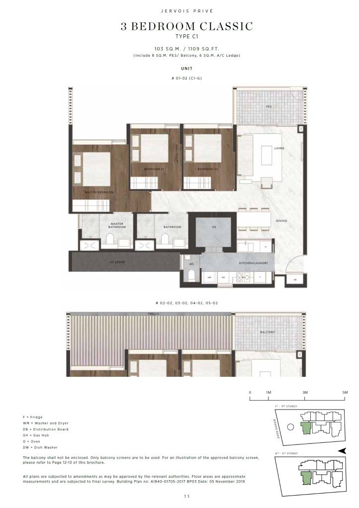 Jervois Privé floor plan