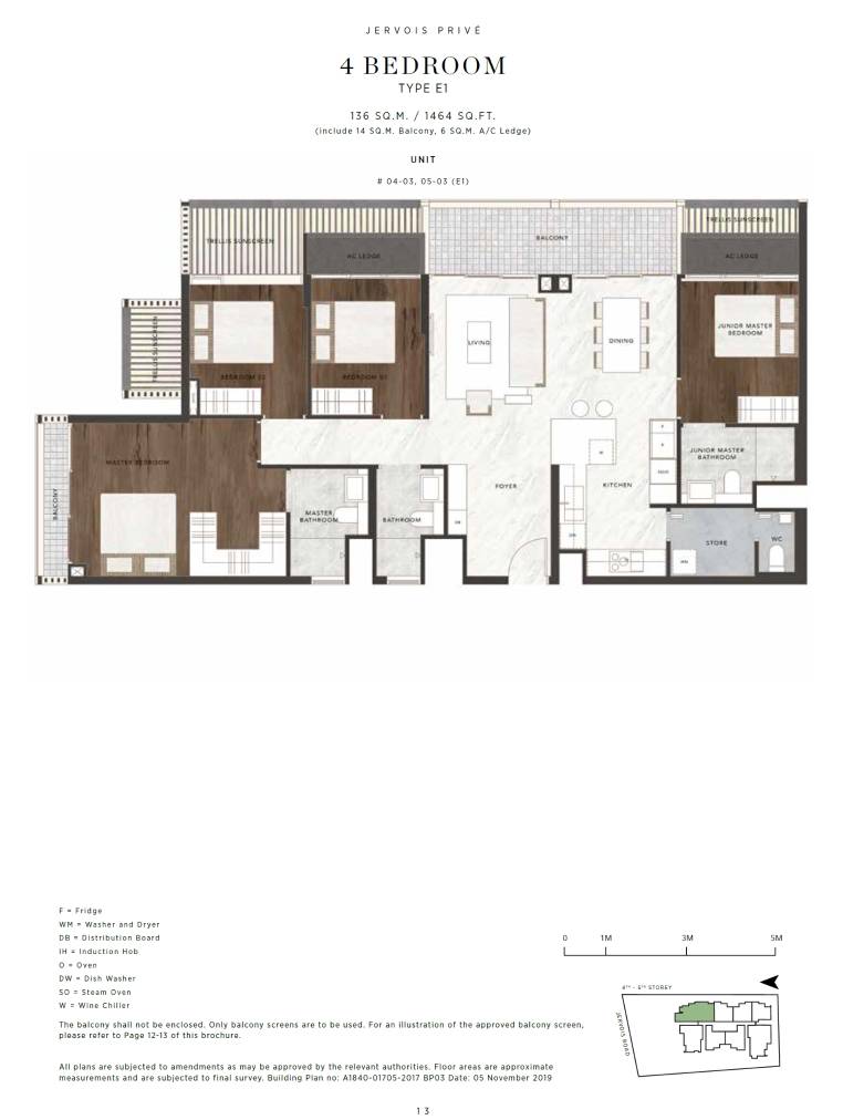 Jervois Privé floor plan