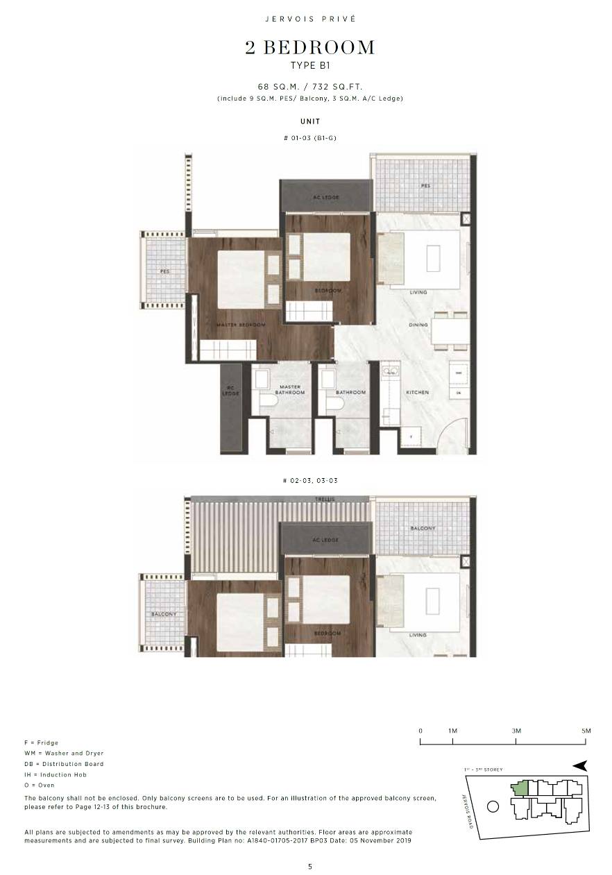Jervois Privé floor plan