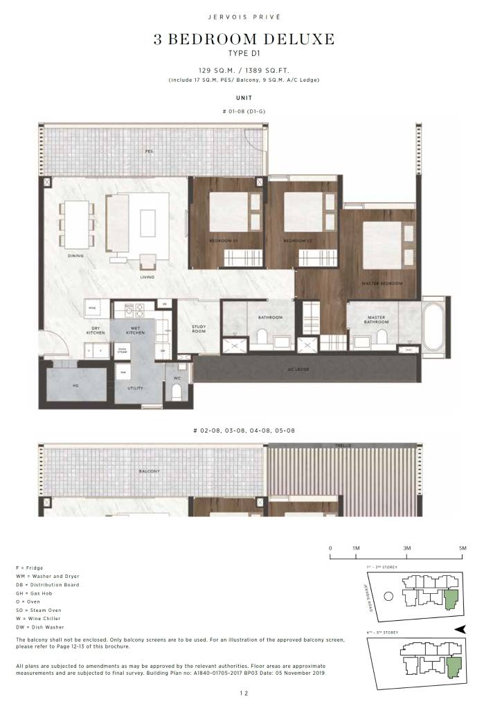 Jervois Privé floor plan
