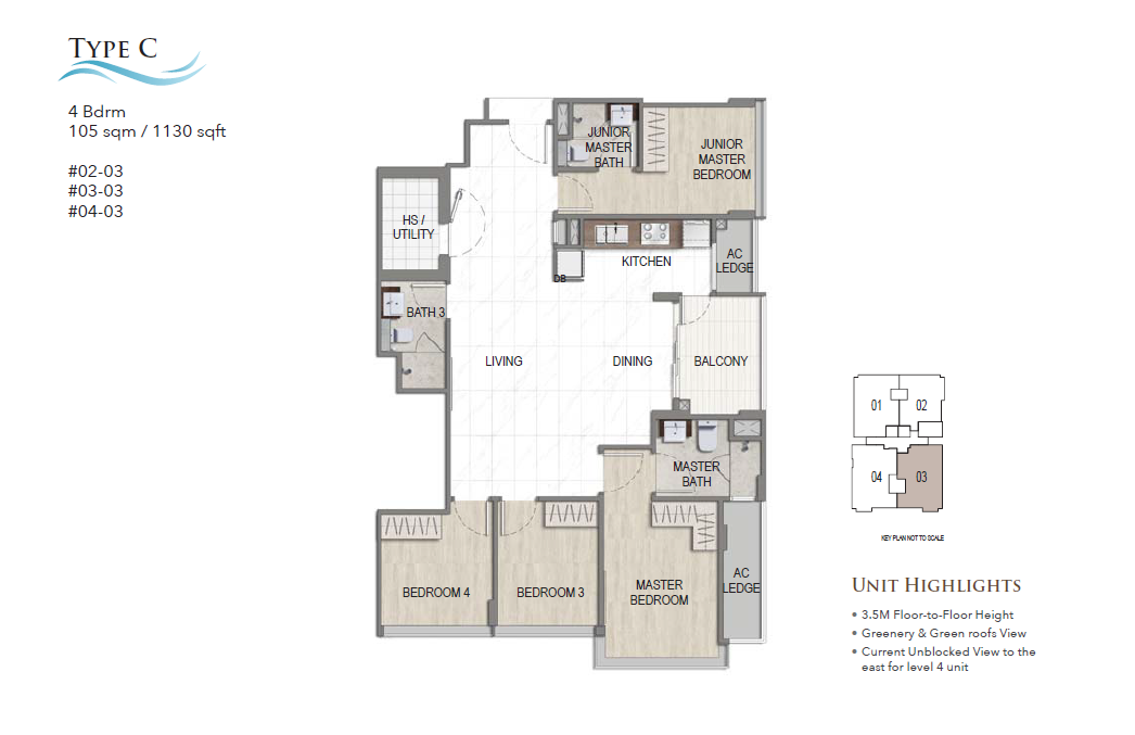 K Suites Type C floor plan