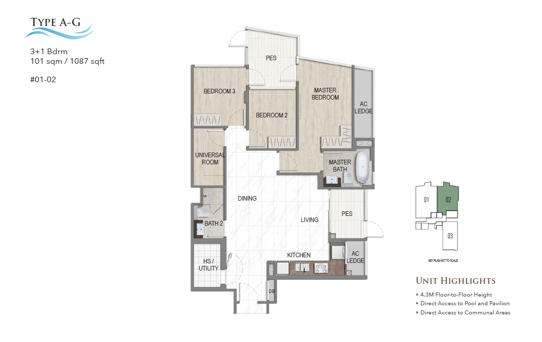 K Suites Type A-G floor plan