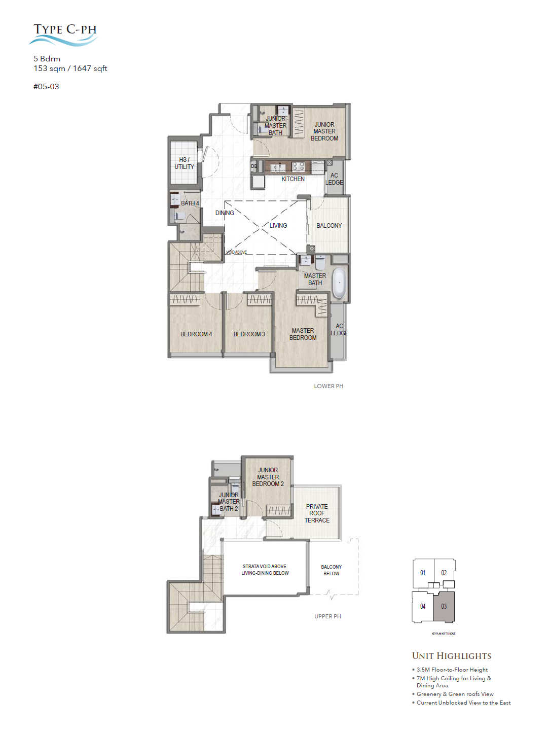 K Suites Type C-PH floor plan