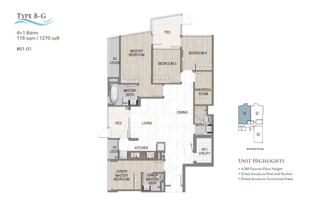 K Suites Type B-G floor plan