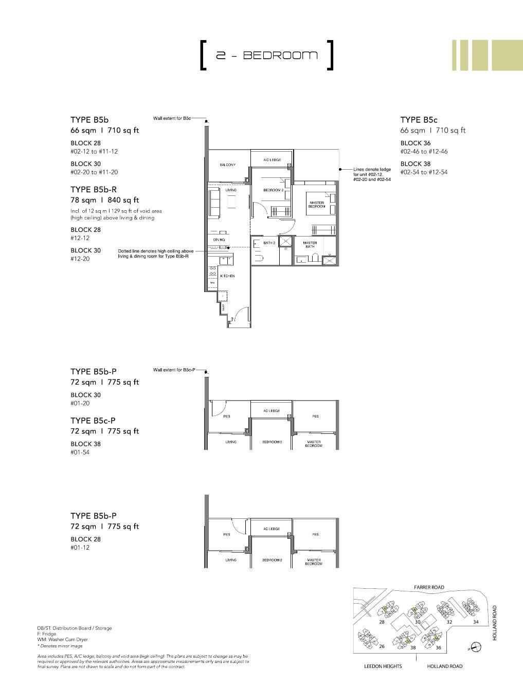 Leedon Green 绿墩雅苑 B5b-P 户型图