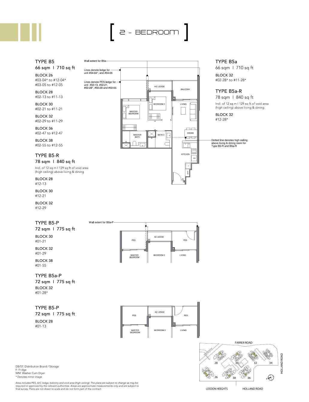 Leedon Green 绿墩雅苑 B5-P 户型图
