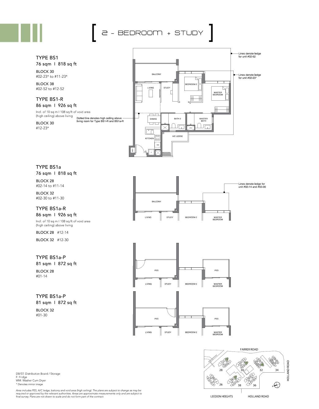 Leedon Green 绿墩雅苑 BS1 户型图