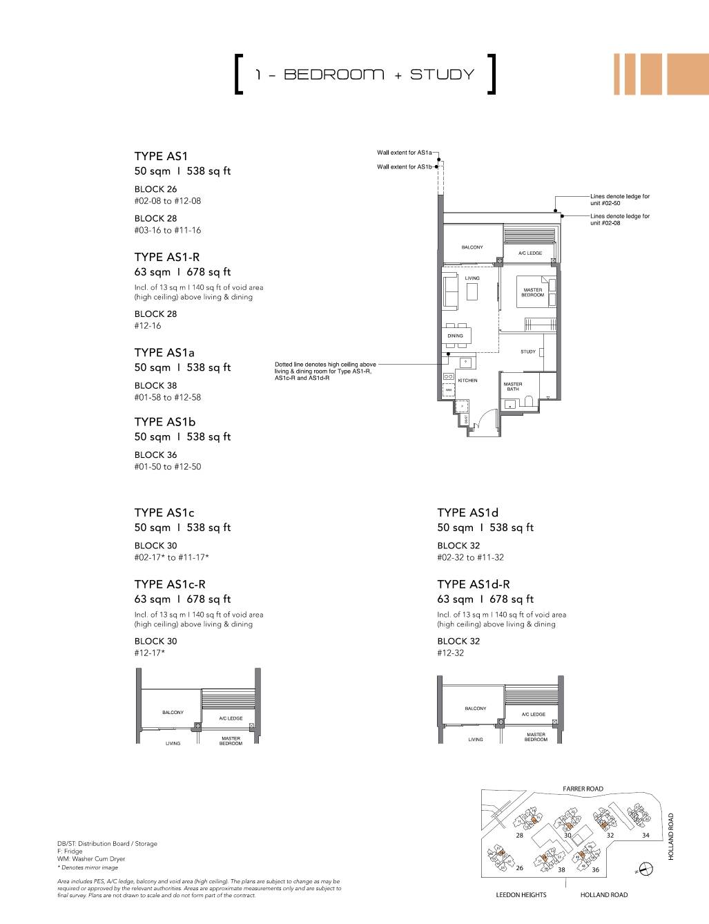 Leedon Green 绿墩雅苑 AS1c 户型图