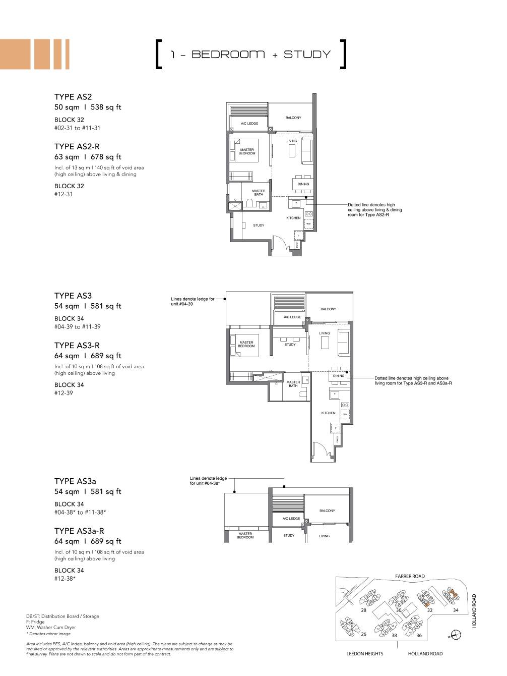 Leedon Green 绿墩雅苑 AS2 户型图