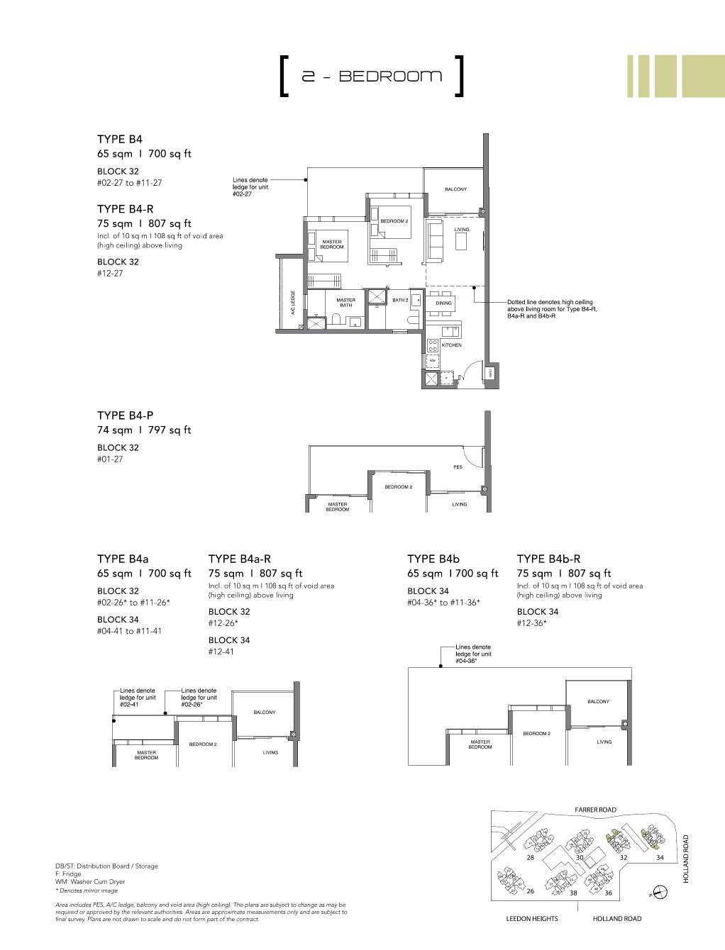 Leedon Green 绿墩雅苑 B4a-R 户型图