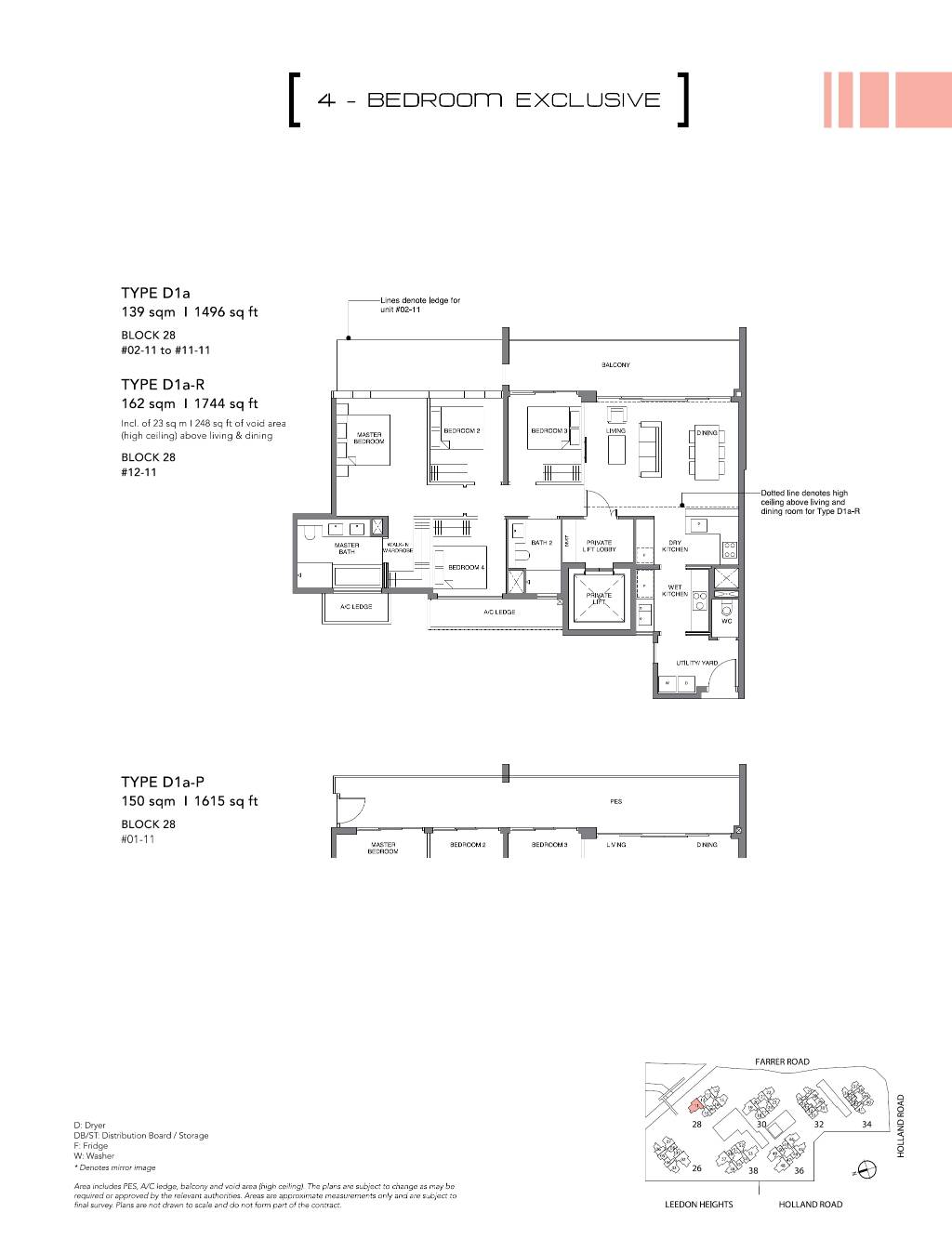 Leedon Green 绿墩雅苑 D1a-P 户型图