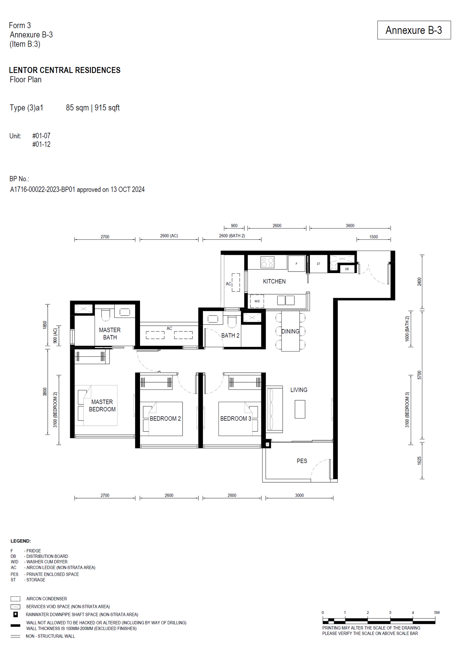 Lentor Central Residences floor plan