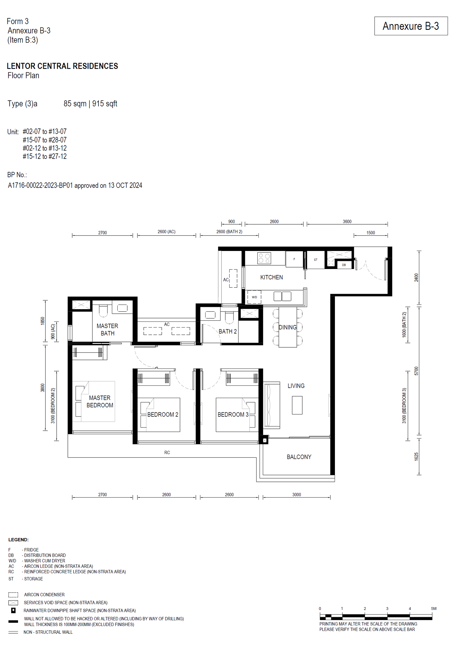 Lentor Central Residences floor plan