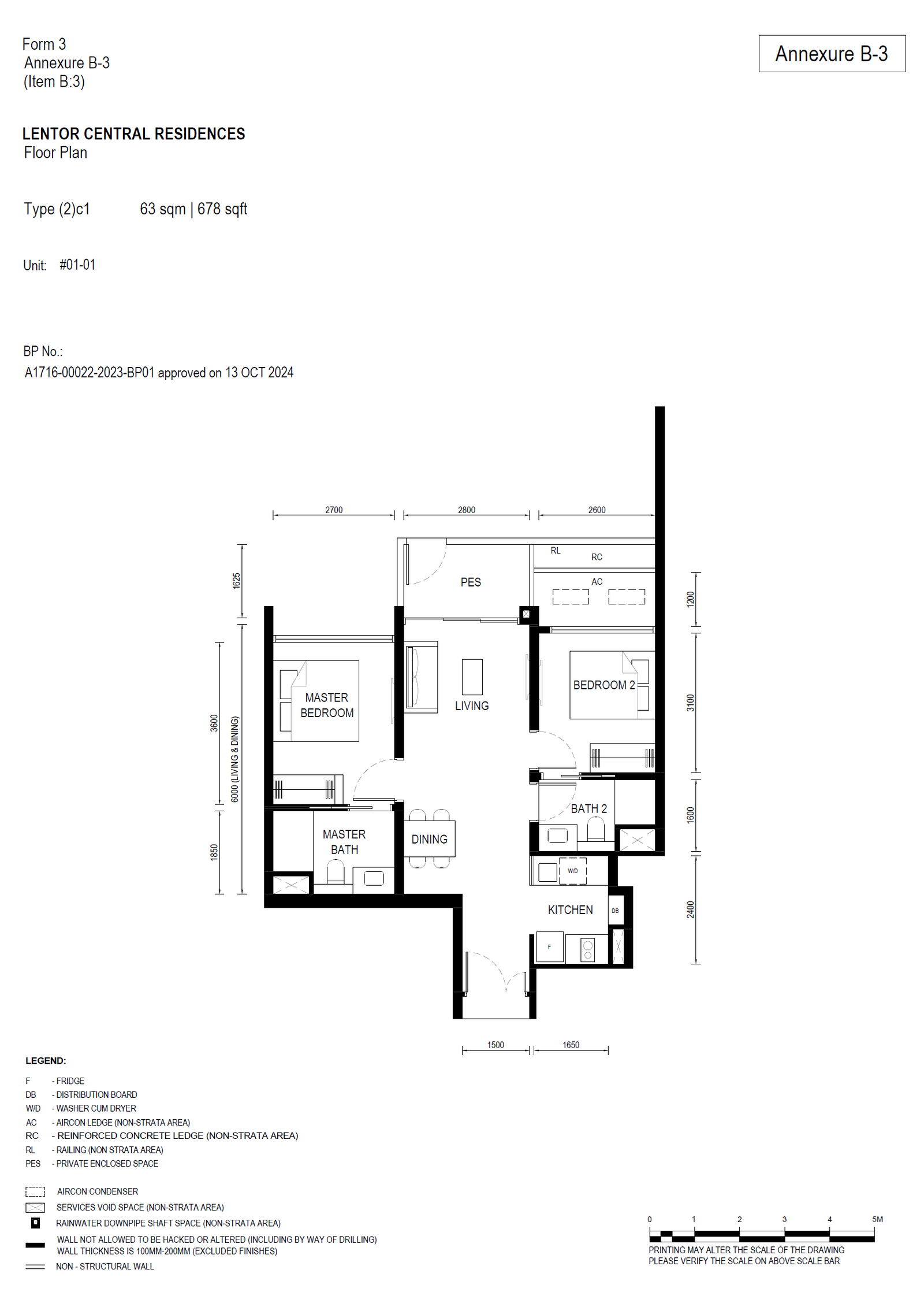 Lentor Central Residences floor plan