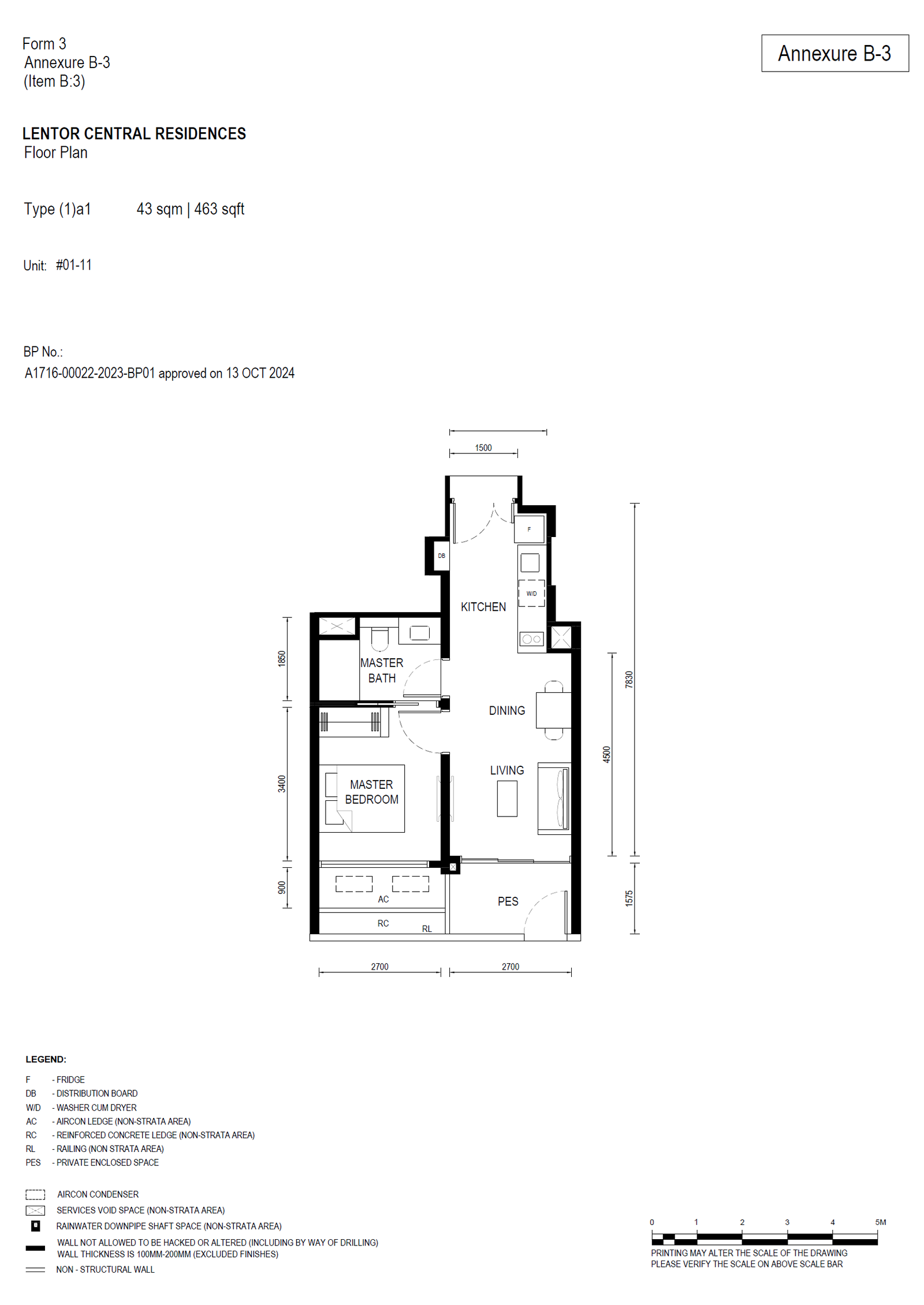 Lentor Central Residences floor plan
