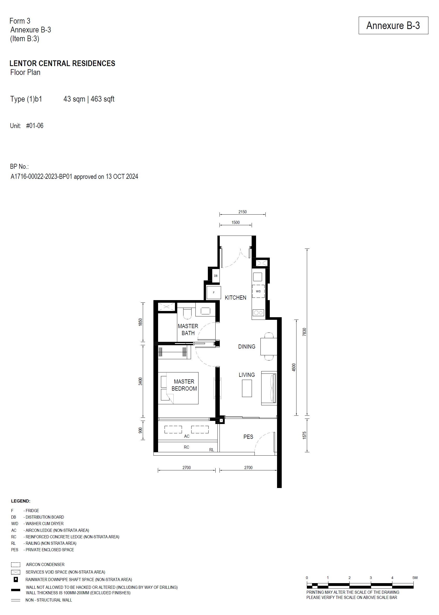 Lentor Central Residences floor plan