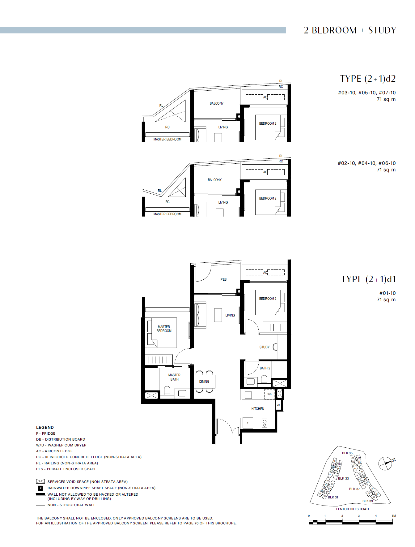 Lentor Hills Residences (2+1)d1 floor plan