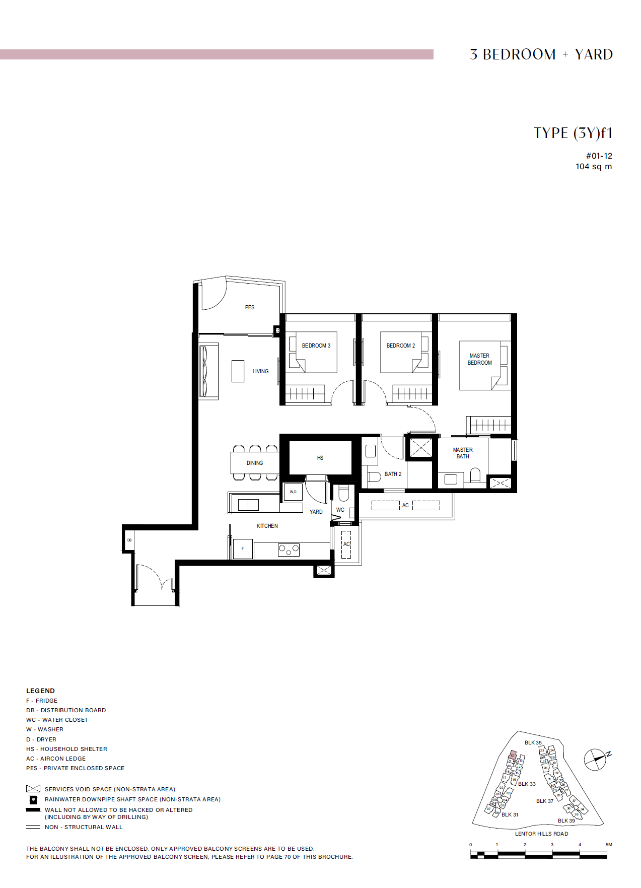 Lentor Hills Residences (3Y)f1 floor plan