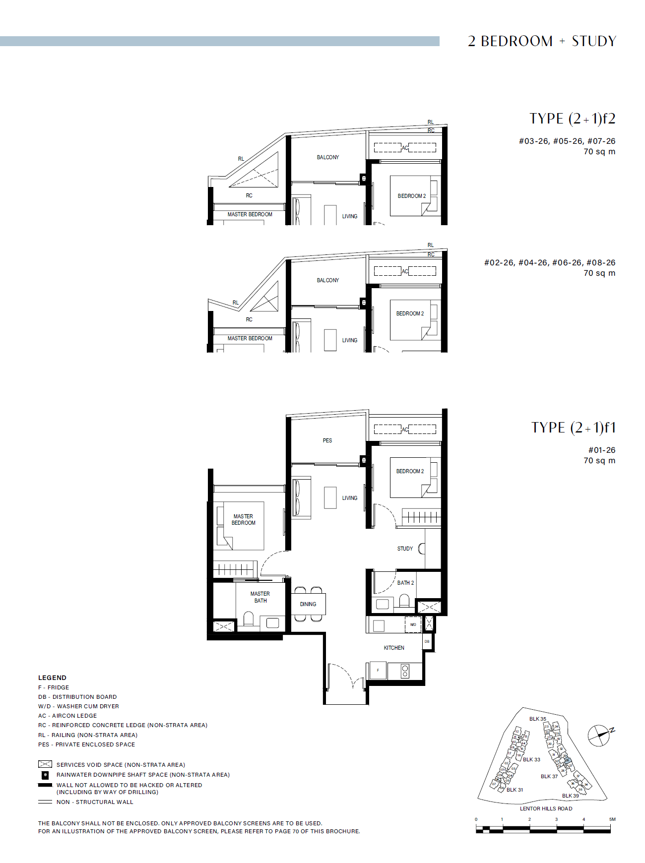 Lentor Hills Residences (2+1)f1 floor plan