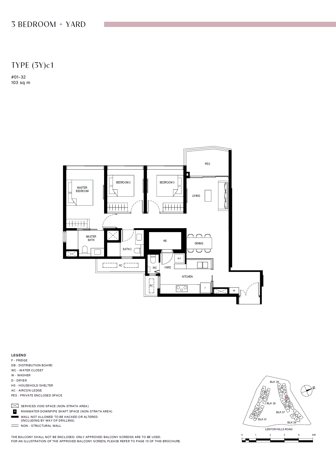 Lentor Hills Residences (3Y)c1 floor plan