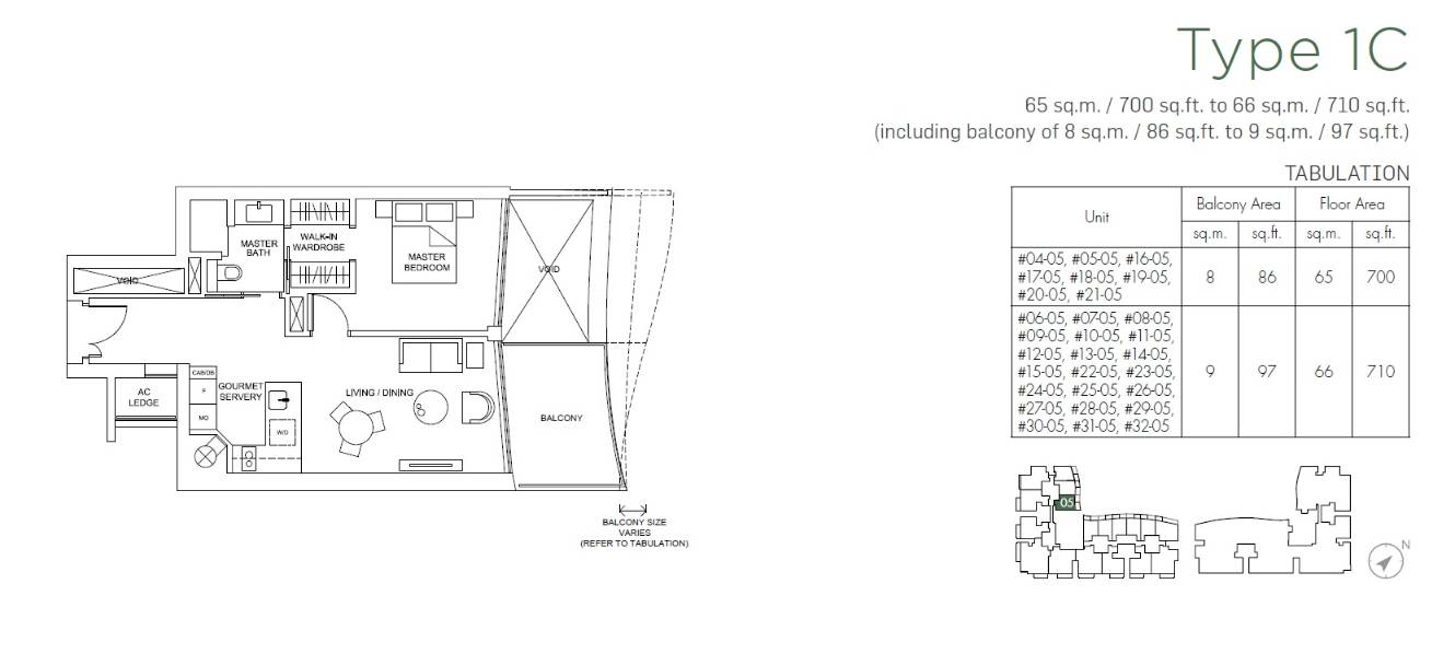 Marina One Residences floor plan
