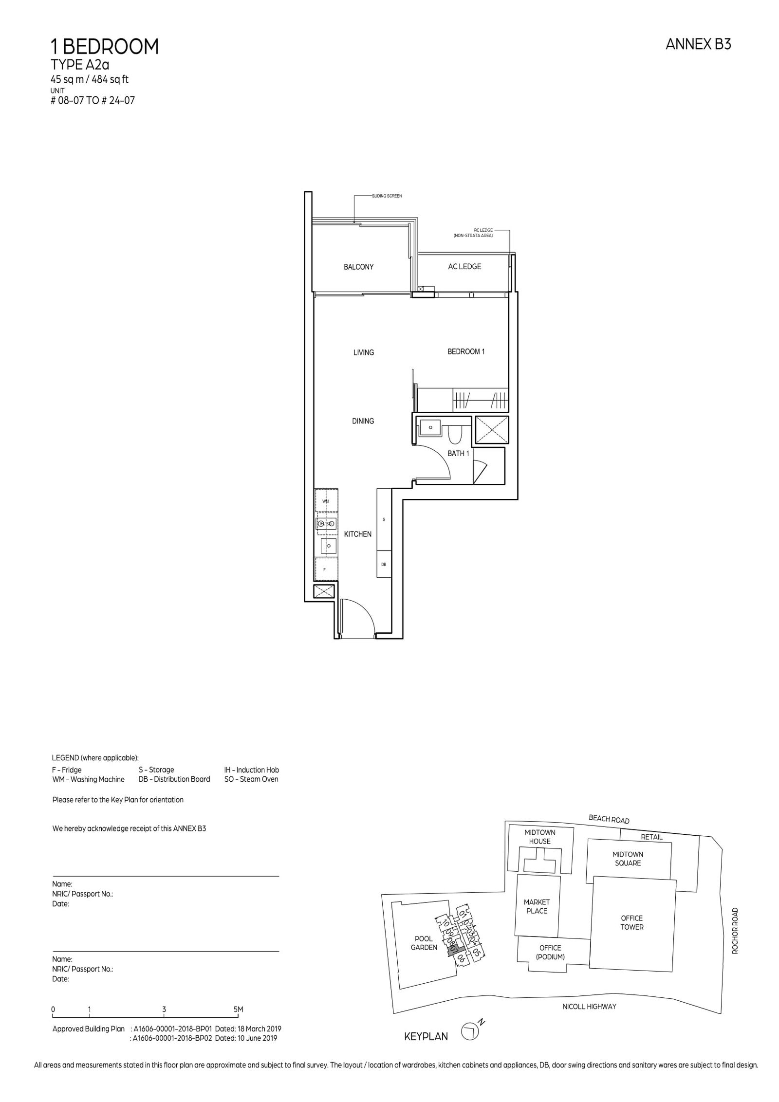 Midtown Bay 滨海名汇 A2a 户型图