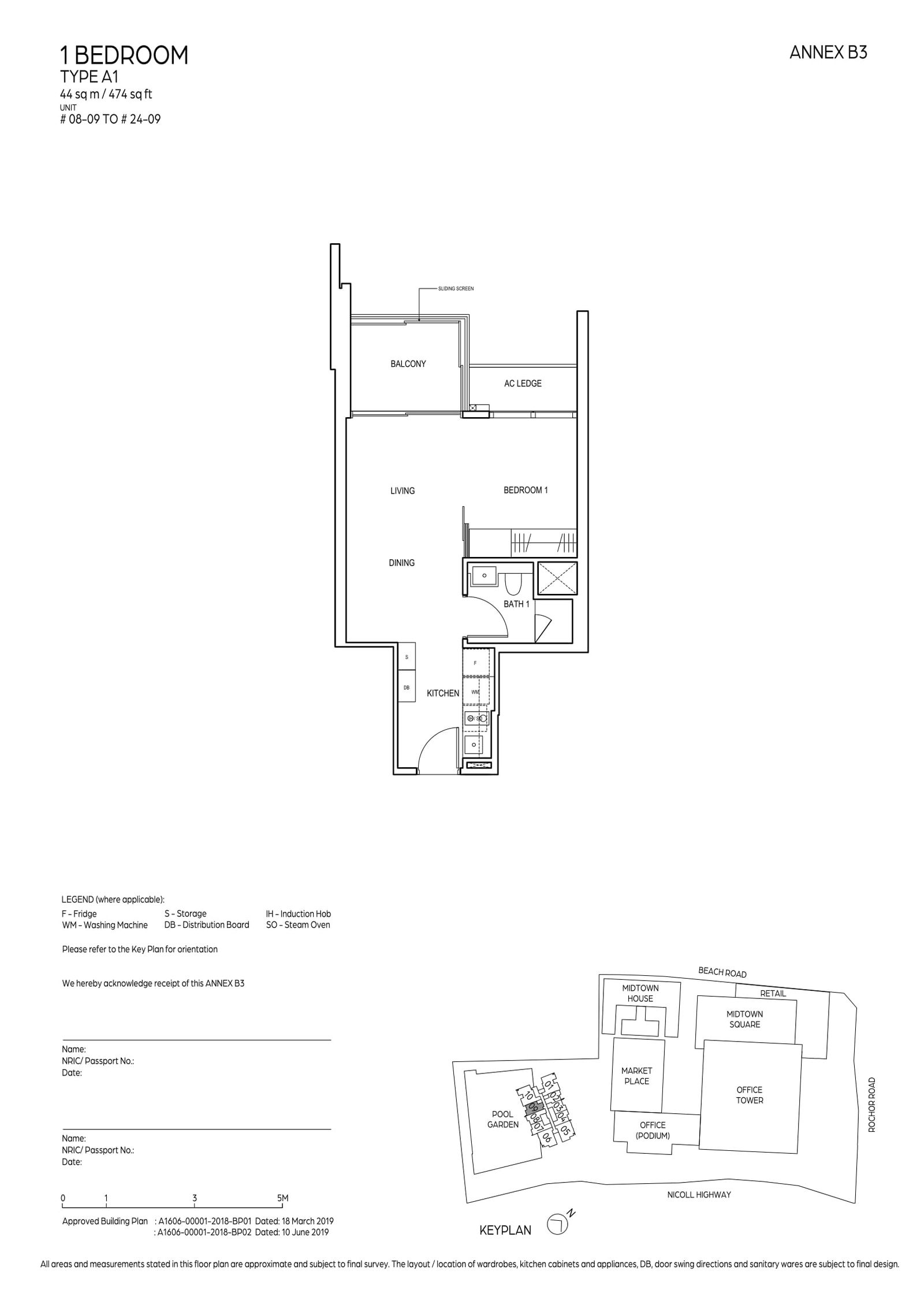 Midtown Bay 滨海名汇 A1 户型图