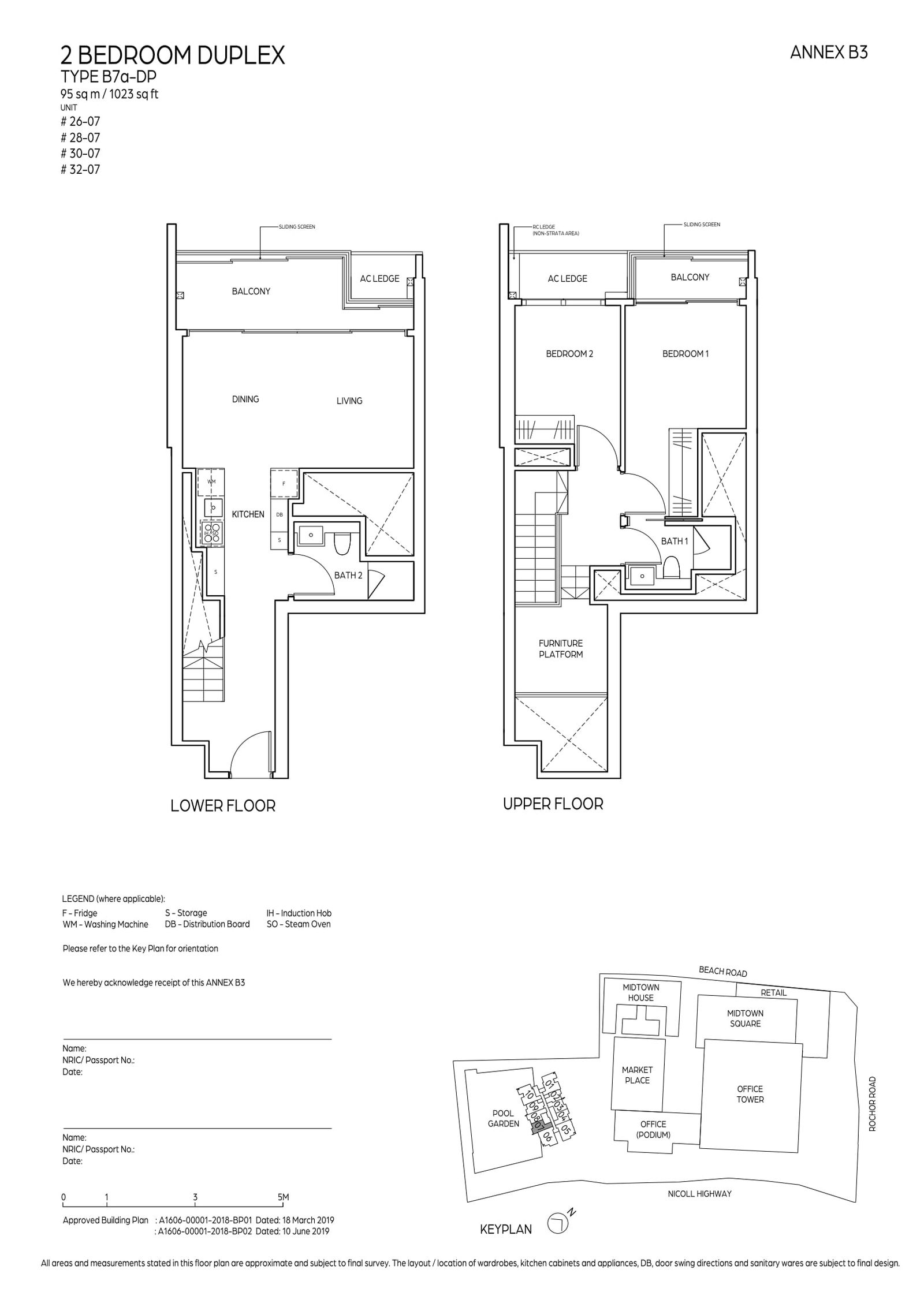 Midtown Bay 滨海名汇 B7a-DP 户型图