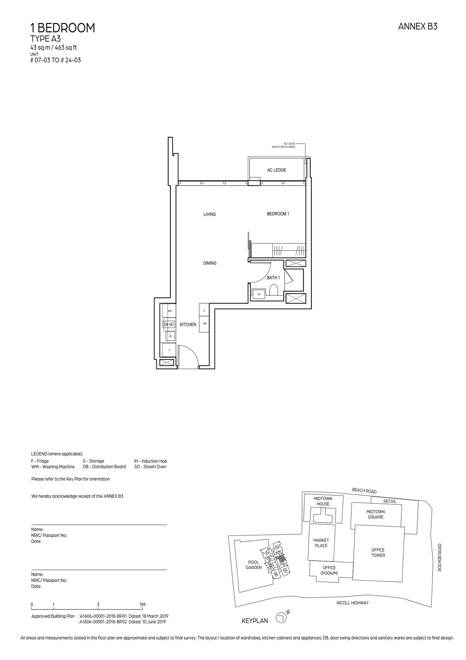 Midtown Bay 滨海名汇 A3 户型图
