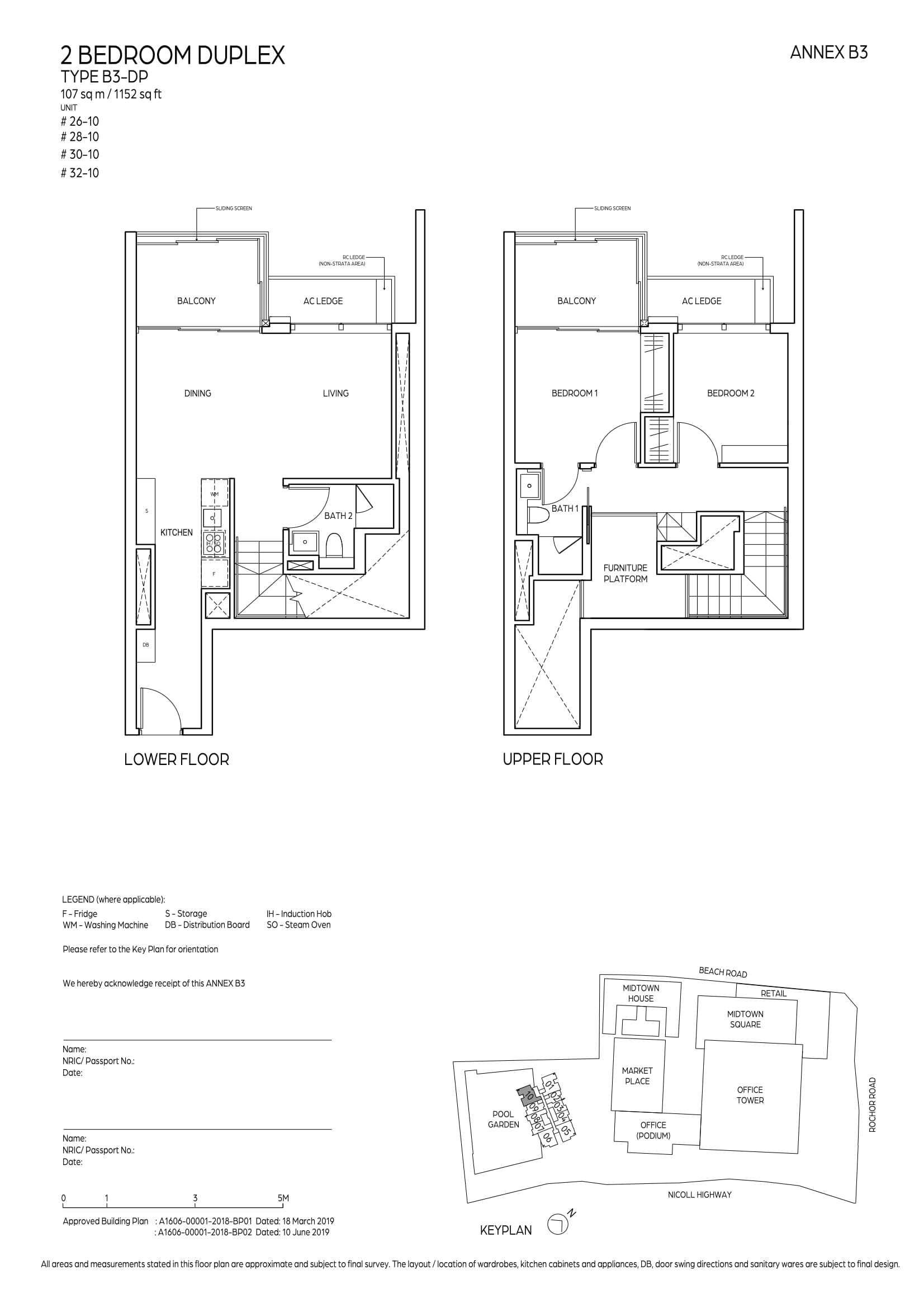 Midtown Bay 滨海名汇 B3-DP 户型图