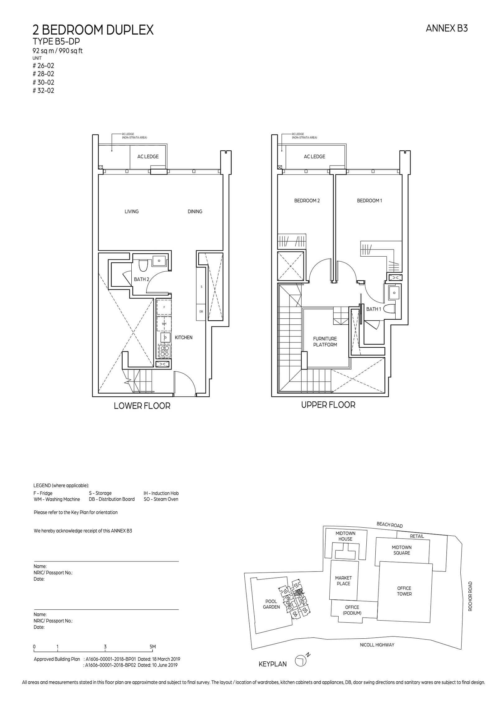 Midtown Bay 滨海名汇 B5-DP 户型图