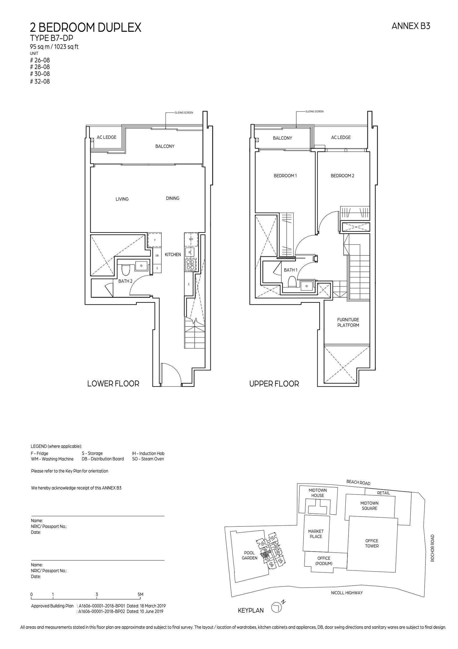 Midtown Bay 滨海名汇 B7-DP 户型图