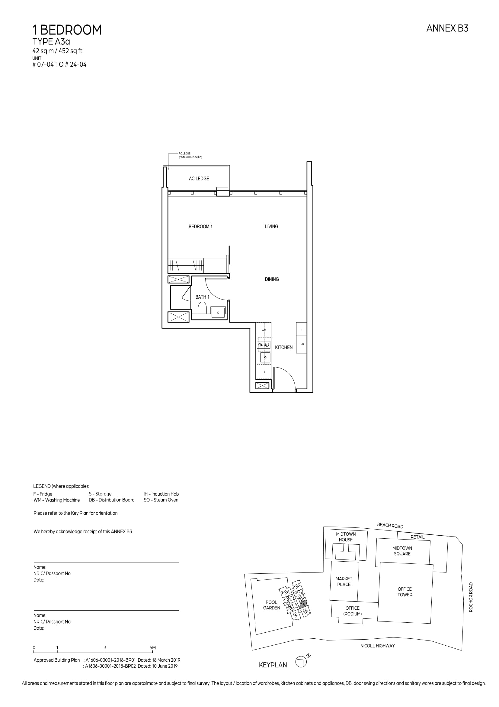 Midtown Bay 滨海名汇 A3a 户型图