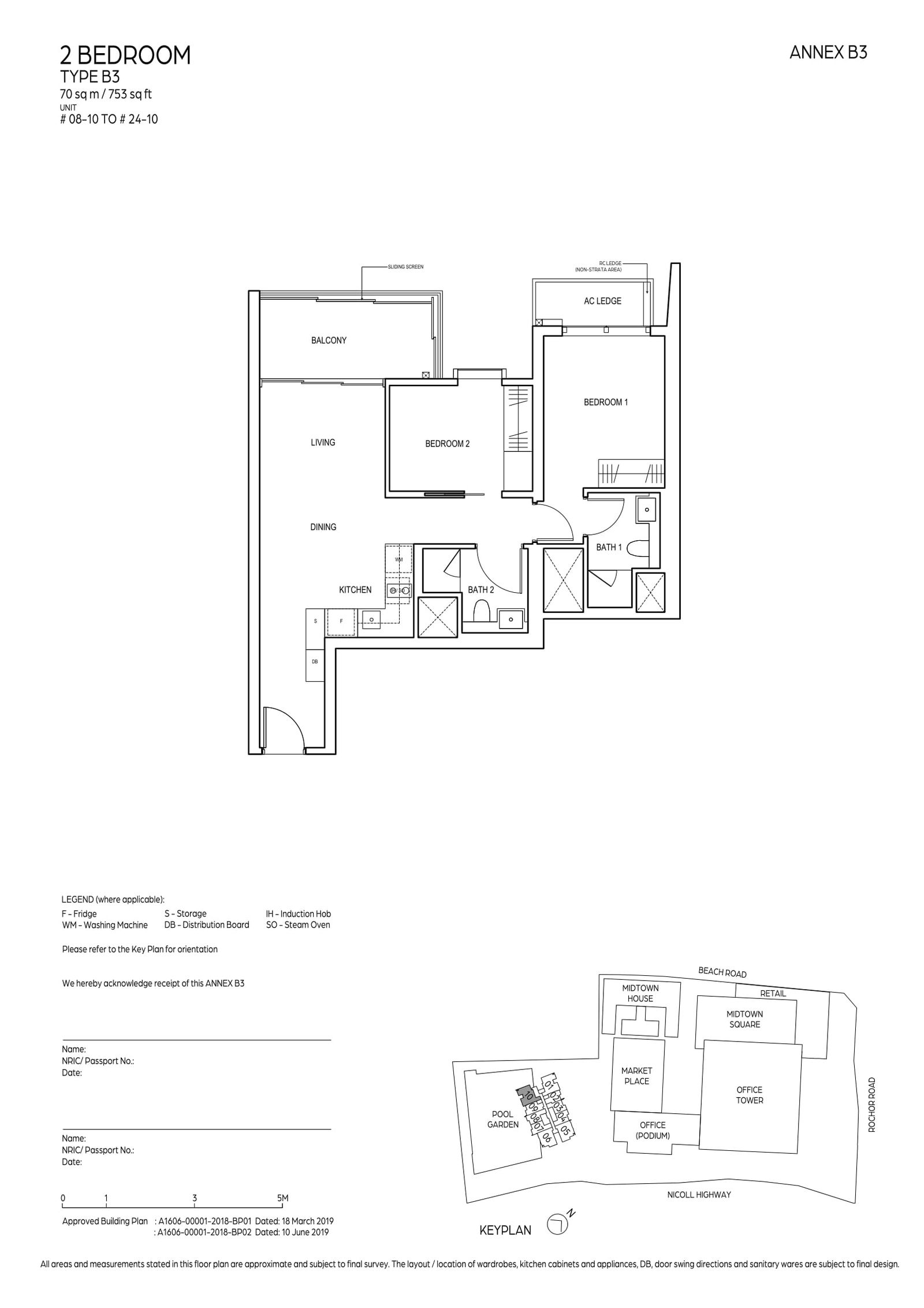 Midtown Bay 滨海名汇 B3 户型图