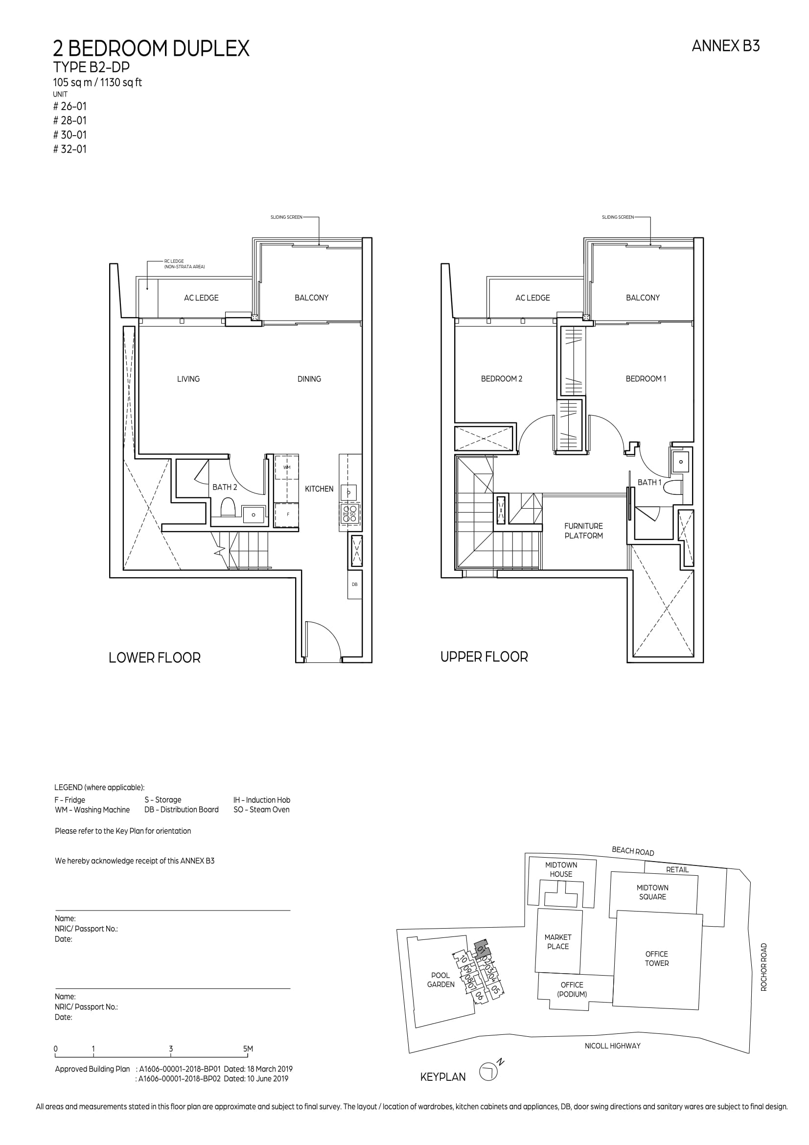 Midtown Bay 滨海名汇 B2-DP 户型图