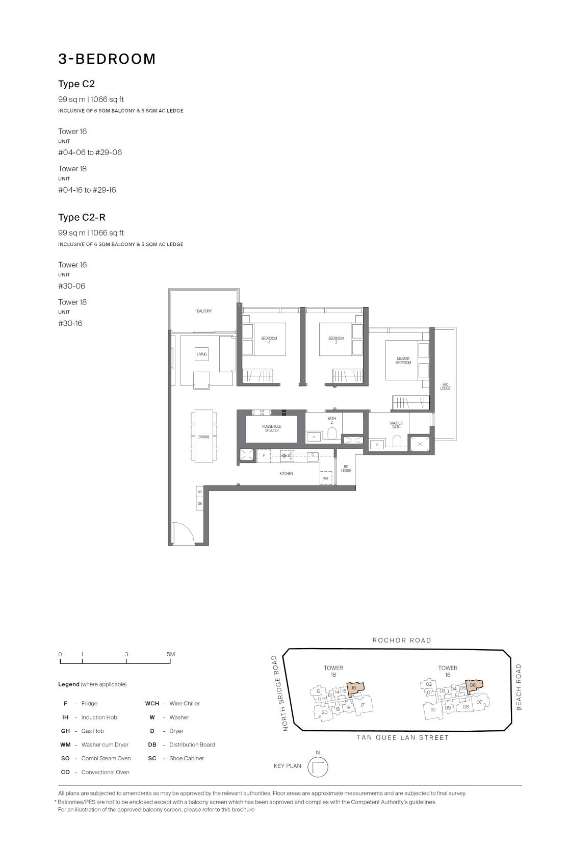 Midtown Modern 名汇庭苑 C2-R 户型图