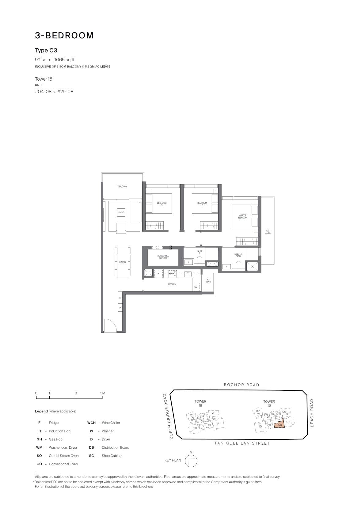 Midtown Modern 名汇庭苑 C3 户型图