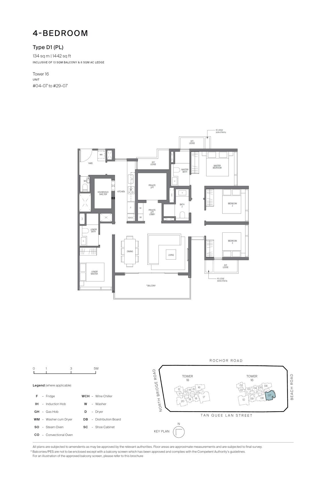 Midtown Modern 名汇庭苑 D1 (PL) 户型图