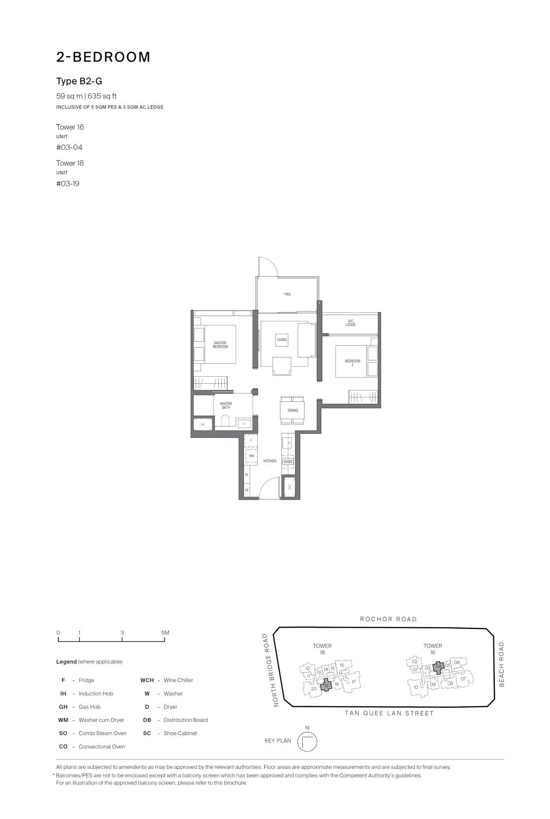 Midtown Modern 名汇庭苑 B2-G 户型图