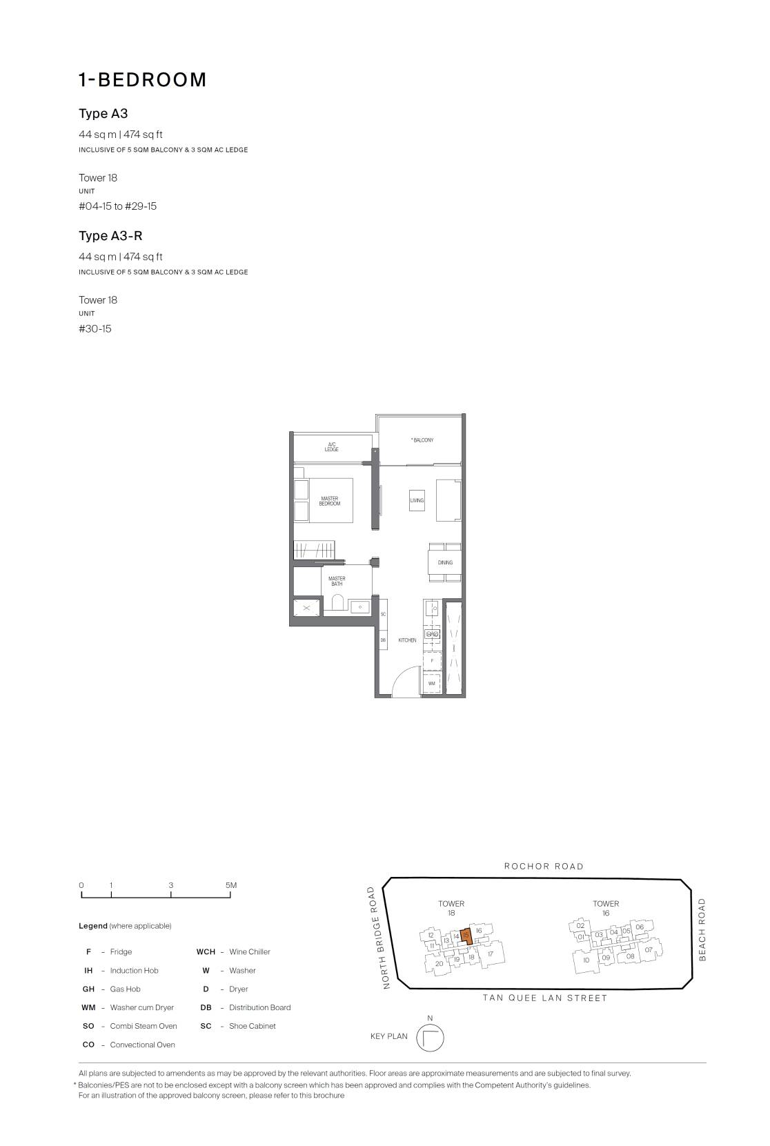 Midtown Modern 名汇庭苑 A3 户型图